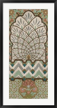 Framed Peacock Tapestry II Print