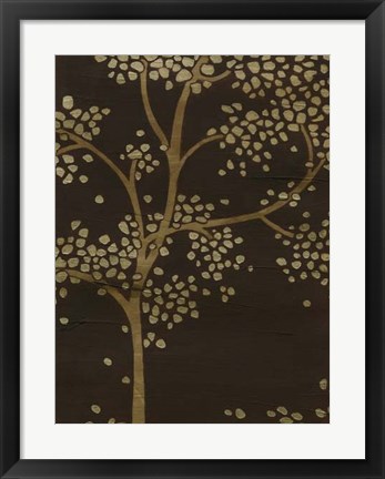Framed Gilded Bough II Print