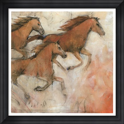 Framed Horse Fresco II Print