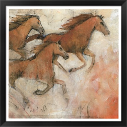 Framed Horse Fresco II Print