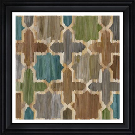 Framed Ikat Symmetry II Print