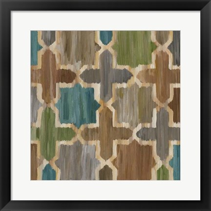 Framed Ikat Symmetry II Print