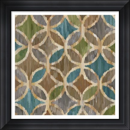 Framed Ikat Symmetry III Print