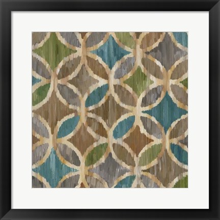 Framed Ikat Symmetry III Print