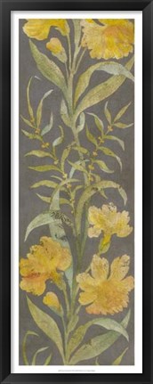 Framed June Floral Panel I Print