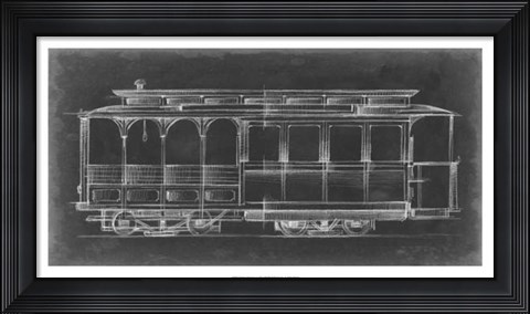 Framed Vintage Street Car I Print