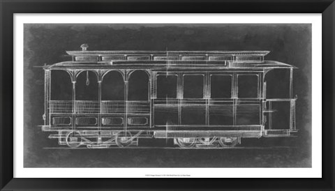 Framed Vintage Street Car I Print