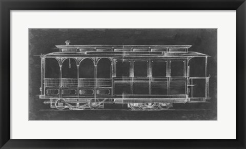 Framed Vintage Street Car I Print