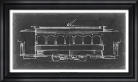Framed Vintage Street Car II Print