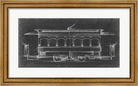 Framed Vintage Street Car II Print