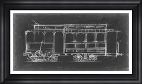 Framed Vintage Street Car IV Print