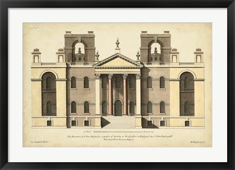 Framed Elevation for a New Design II Print
