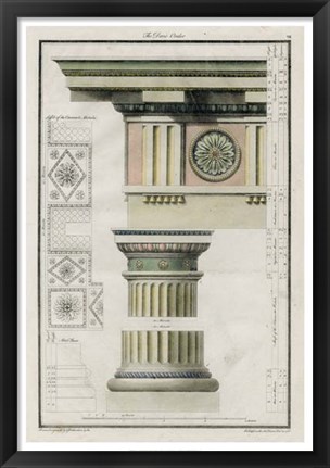 Framed Doric Order Print