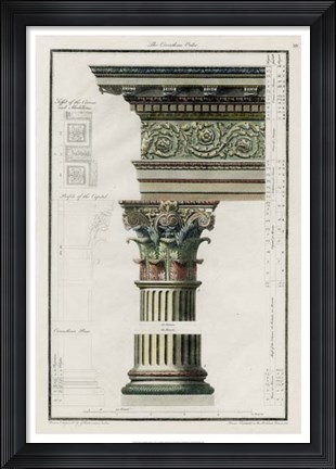 Framed Corinthian Order Print