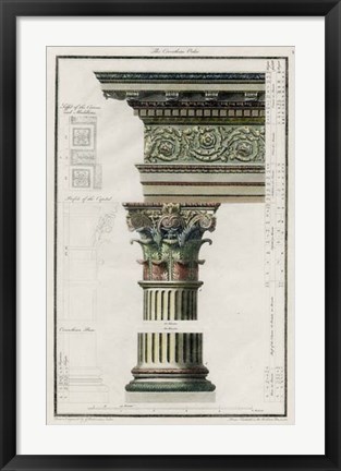 Framed Corinthian Order Print