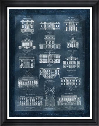 Framed Maisons a Paris Print