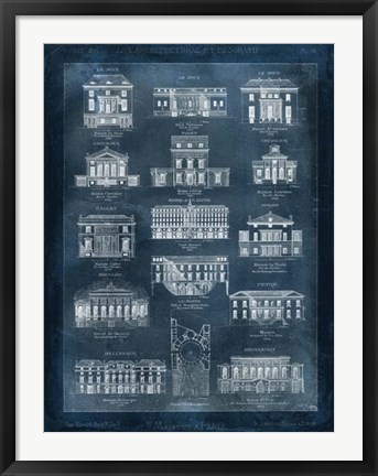 Framed Maisons a Paris Print