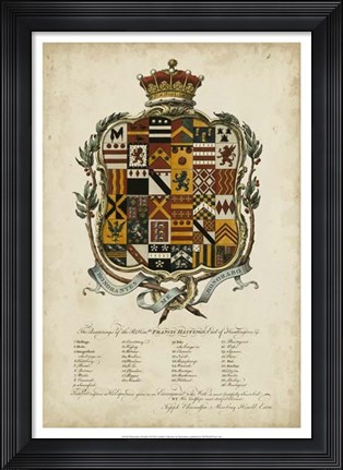 Framed Edmondson Heraldry II Print