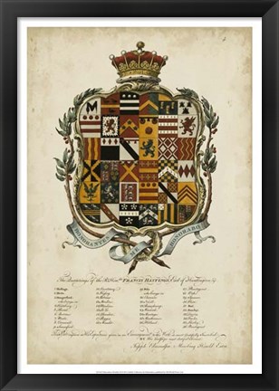 Framed Edmondson Heraldry II Print