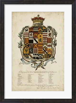 Framed Edmondson Heraldry II Print