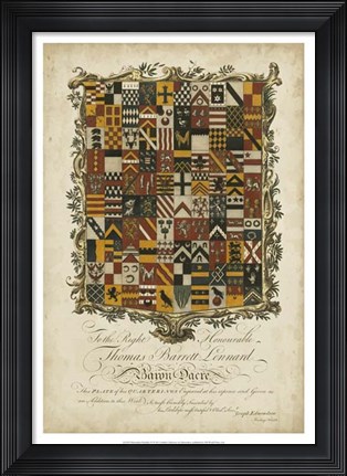 Framed Edmondson Heraldry IV Print