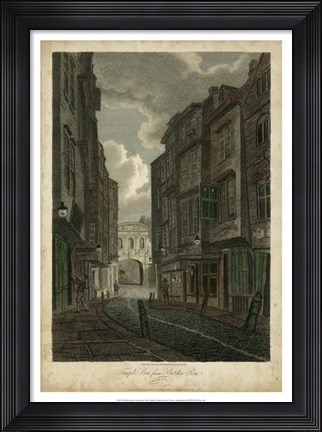 Framed Butcher Row, London Print