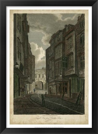 Framed Butcher Row, London Print