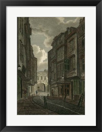 Framed Butcher Row, London Print