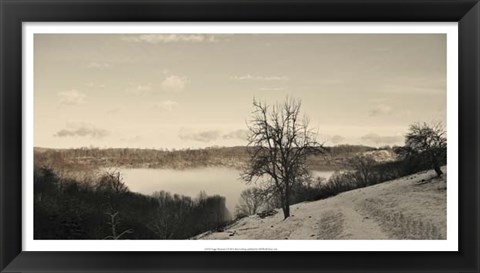 Framed Foggy Mountain I Print