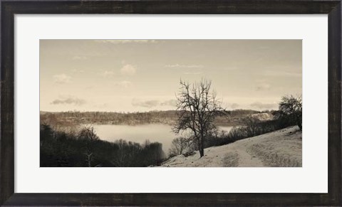 Framed Foggy Mountain I Print