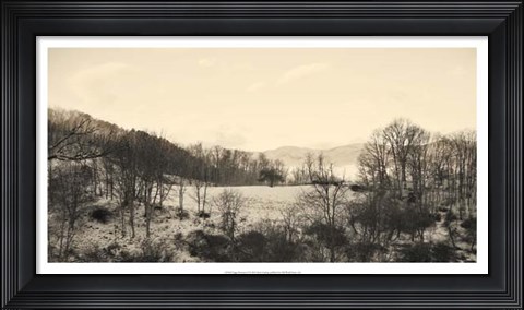 Framed Foggy Mountain II Print