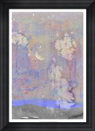 Framed Silvery Moon I Print