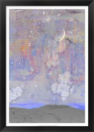 Framed Silvery Moon II Print