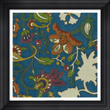 Framed Jewelled Pashmina I Print