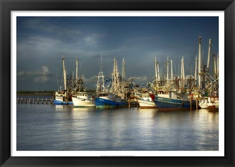 Framed Shrimp Boats I Print