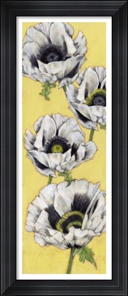 Framed Poppy Vine I Print