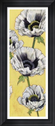 Framed Poppy Vine II Print