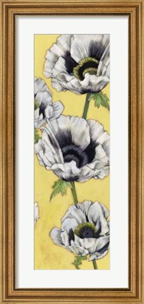 Framed Poppy Vine II Print
