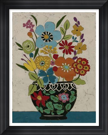 Framed Sentimental Bouquet I Print