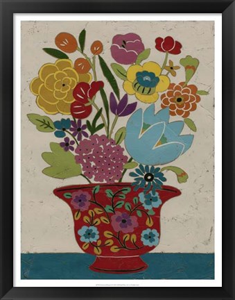 Framed Sentimental Bouquet II Print