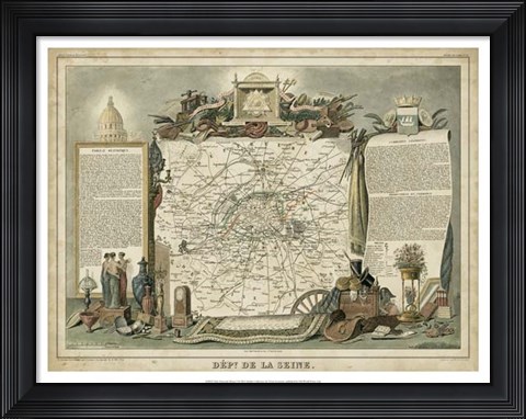 Framed Atlas Nationale Illustre I Print