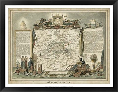Framed Atlas Nationale Illustre I Print