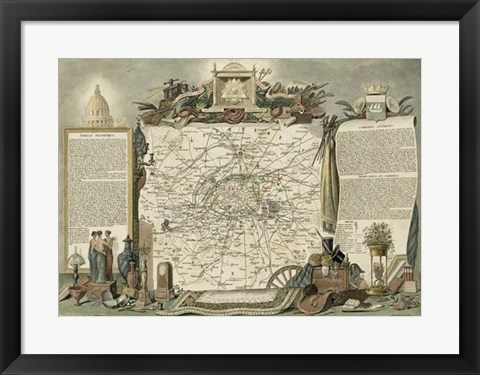 Framed Atlas Nationale Illustre I Print