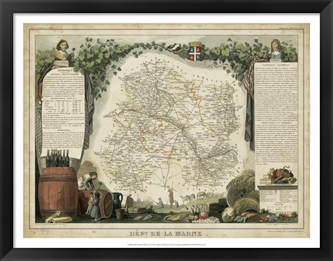 Framed Atlas Nationale Illustre IV Print