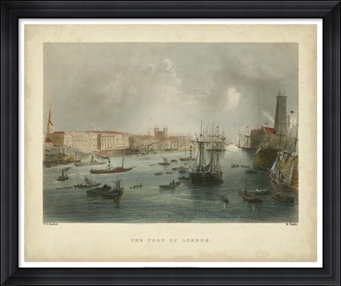 Framed Port of London Print