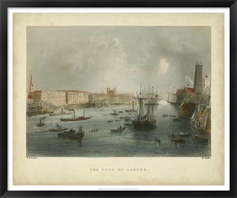Framed Port of London Print