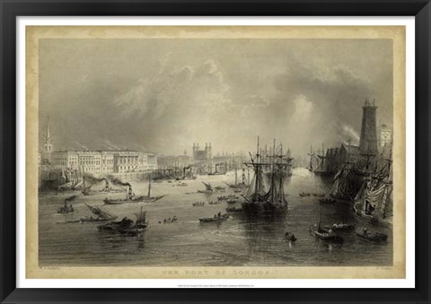 Framed Port of London Print