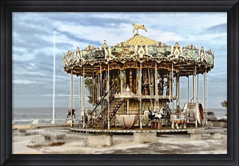 Framed Arcachon Carousel Print