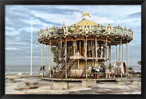 Framed Arcachon Carousel Print