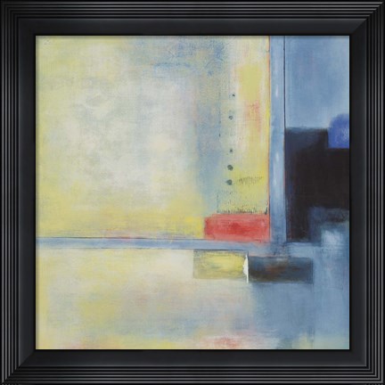 Framed Touch of Blue I Print
